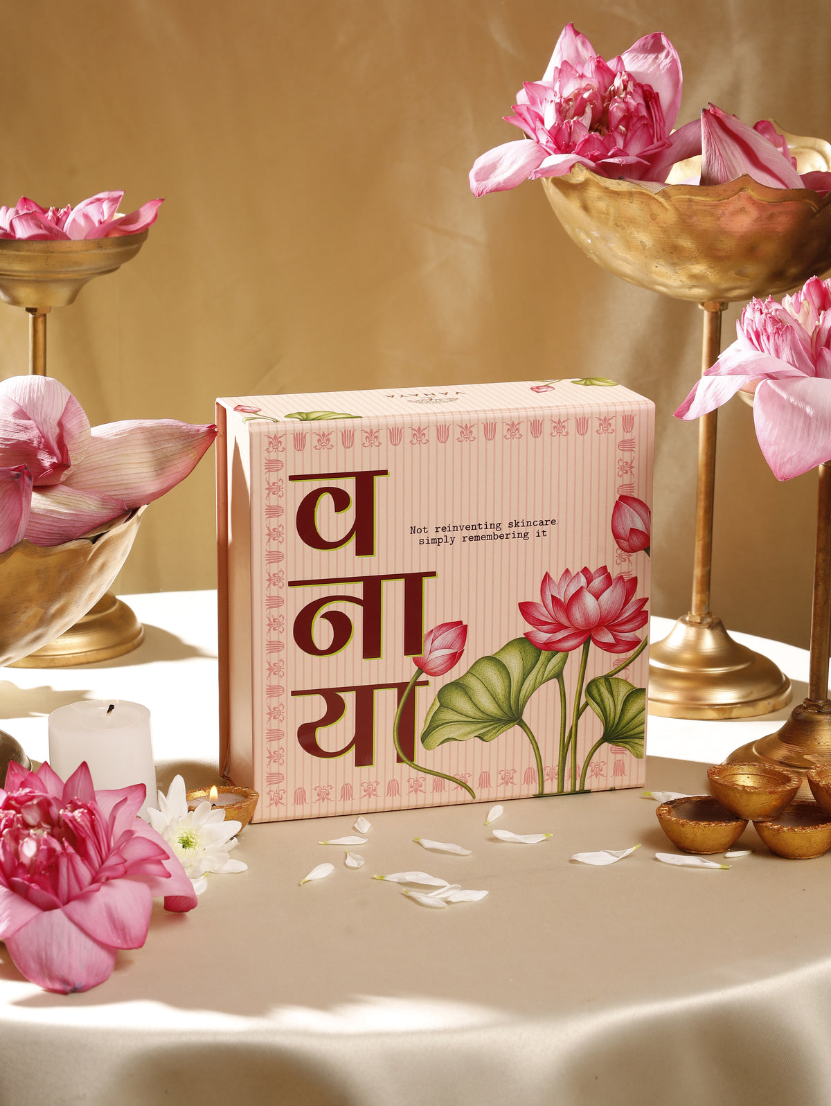 Diwali Gift Box – Kansa, 5 ml Oil Duo & Mirror
