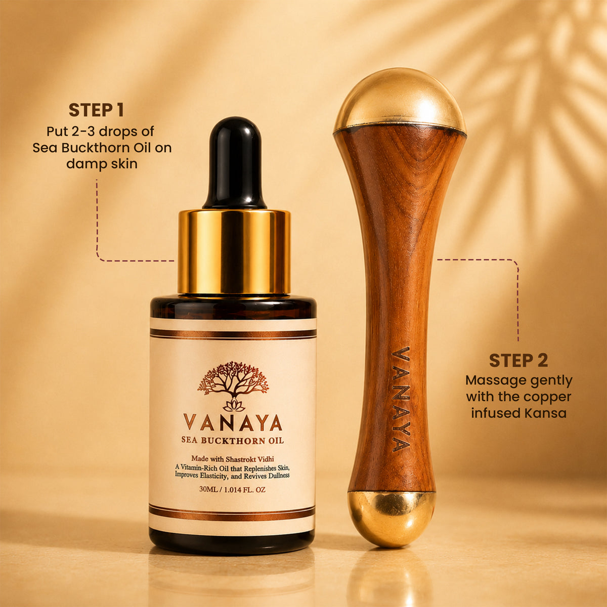 Sea Buckthorn + Kansa Wand Sculpt & Glow Ritual