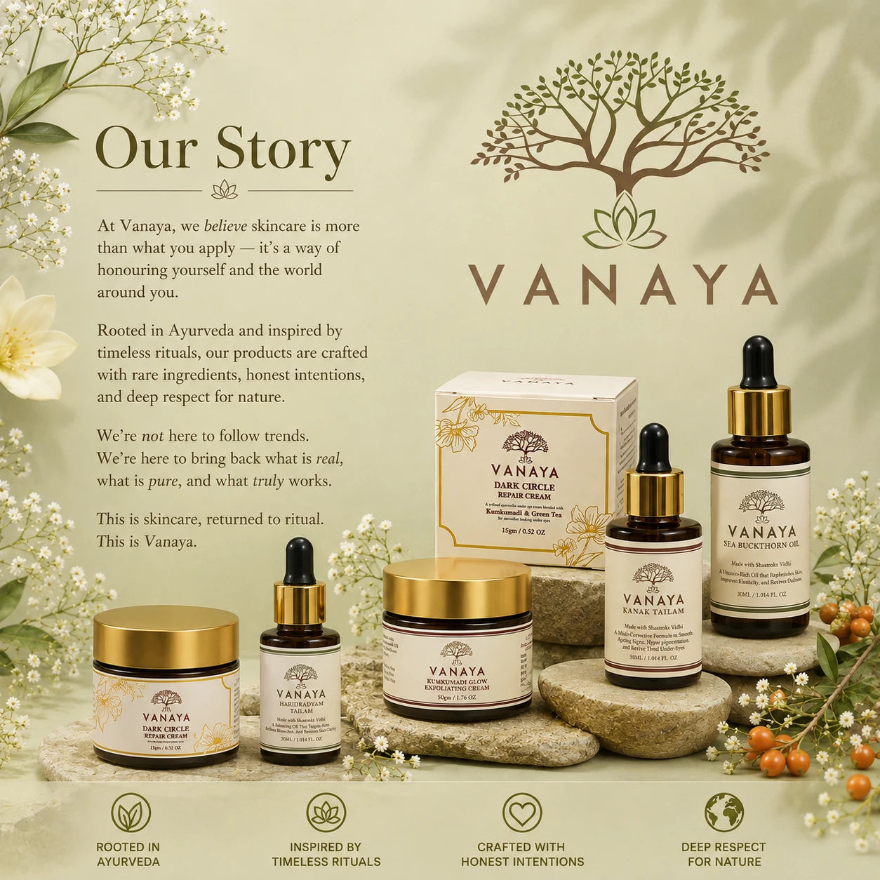 Our Story — Vanaya rituals rooted in Ayurveda